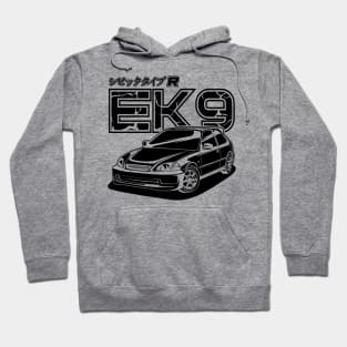 Civic EK9 - Black Print Hoodie